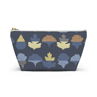 Frond Accessory Pouch w T-bottom in Indigo